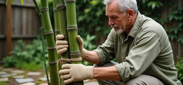 Astuces efficaces pour bien fixer le bambou au sol dans votre jardin